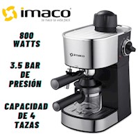 Cafetera Espresso Imaco IECM3503 4 Tazas 3.5 BAR