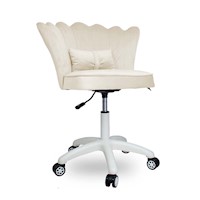 Silla de Tocador Abanico Giratoria Elif Champagne