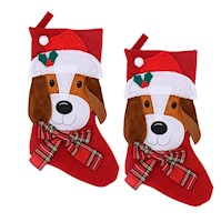 Packx2 Botas Navideñas para Colgar - Perro