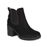 Botin Casual con taco Mujer 7633 NEGRO-STHEF