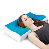 Almohada Gel Memory Foam Cool Pillow Espuma Viscoelástica Ortopédica Genieka