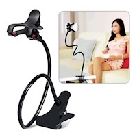 Soporte Celular Móvil Con Clip Flexible Phone Holder Ajustable Angulo 360 Genieka