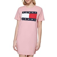 Vestido Polo Mujer Tommy Jeans - Rosa