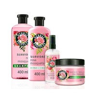 Kit x4 Herbal Essences Rosa Mosqueta SH ACC MASC Y PERF