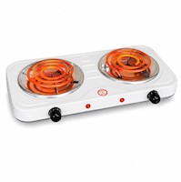 Cocina Eléctrica 2 Hornillas 2000W H-003L con Control de Temperatura