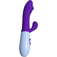 Vibrador con masajeador para Clitoris - Morado