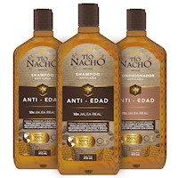 Pack Tío Nacho Antiedad 2 Shampoo + Acondicionador c/u 415ml