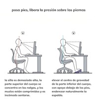 Reposapies ergonómico masajeador Blanco