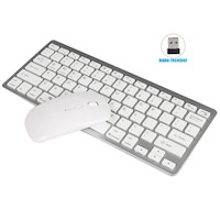 Teclado Mouse Inalámbrico Pack Marca Seisa para Pc Laptop - Blanco