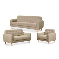 JUEGO DE SALA BRUSELLAS - BEIGE