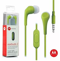 Audífono Motorola Earbuds 2 Verde Limón