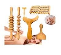 Kit de herramientas de masaje de madera 5 en 1