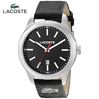 Reloj Lacoste Auckland 2010778 Para Hombre Correa de Nailon Negro