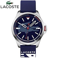 Reloj Lacoste Capbreton 2010940 para Hombre Acero Inoxidable Correa de Silicona Azul