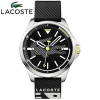 Reloj Lacoste Capbreton 2010941 Acero Inoxidable Correa Silicona Negro