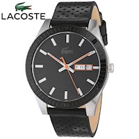 Reloj Lacoste Legacy 2010982 para Hombre Fecha Correa de Cuero Negro