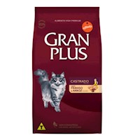 GRAN PLUS GATO CASTRADO SABOR POLLO Y ARROZ 3 KILOS