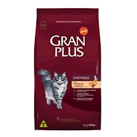 GRAN PLUS GATO CASTRADO SABOR POLLO Y ARROZ 10 KILOS