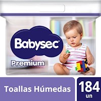 Toallas Húmedas Babysec Premium 184 un