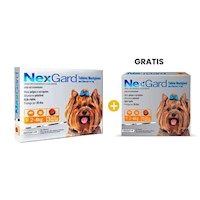 Nexgard 11.3 mg Perros 2 Kg a 4 Kg x 3 + GRATIS 1 TAB
