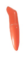 Potente vibrador de 12cm Plástico consolador Naranja