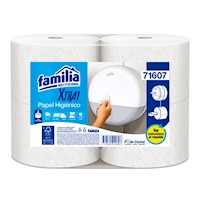 Papel Higienico Xtra1 Flujo Central Blanco