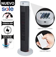 Ventilador de Aire Sole Tipo Torre 76cm SOLAIR019