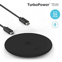 Cargador Inalambrico - Motorola - TurboPower 15w - Negro