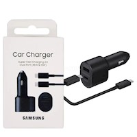 Cargador Samsung Car Charger Super Fast  2.0 Dual Port (45W+15W)