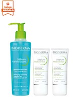 Rutina Sébium para piel propensa al acné: Gel Moussant 200ml + 2 Mat Control 30ml