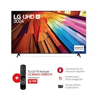 Televisor LG LED 55" UHD 4K ThinQ AI 55UT8050PSB