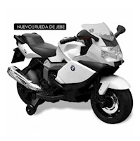 Moto 12v BMW K1300s Licenced Rueda De Jebe Blanco