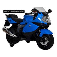 Moto 12v BMW K1300s Licenced Rueda De Jebe Azul
