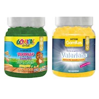 PACK 2 GOMITAS PROPÓLEO NIÑOS + GOMITAS VALERIANA SOTTCORLABS