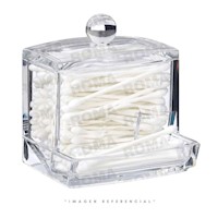 ORGANIZADOR ACRÍLICO DISPENSADOR DE HISOPOS