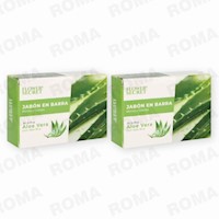 PACK 2 JABONES EN BARRA AROMA A ALOE VERA 180G FLOWER SECRET