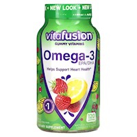 Vitafusion Omega-3 120 Gomitas Sabor A Fresa Y Limonada