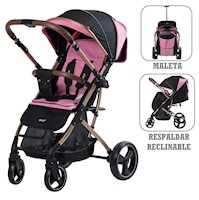 Coche de Paseo Rudi Tipo Maleta Ebaby EB119 Rosado