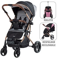 Coche de Paseo Rudi Tipo Maleta Ebaby EB119 Gris