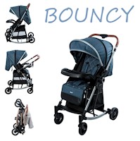 Coche Mecedora Reversible Ebaby BOUNCY EB116 Azul
