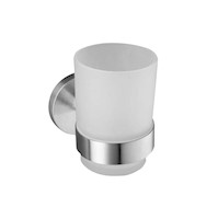 PORTA VASO CON VASO EN ACERO INOX VAINSA