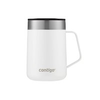 Taza Térmica de Acero Inoxidable Contigo  Streeterville Blanco 414ml