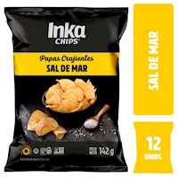 Papas Crujientes Inka Chips Sal De Mar - 12 und x 142g