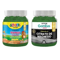 PACK 2 GOMITAS PROPÓLEO NIÑOS + CITRATO DE MAGNESIO SOTTCORLABS