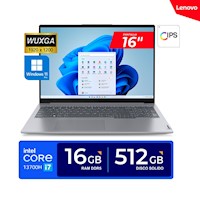 LAPTOP LENOVO THINKBOOK 16 / 16" WUXGA, IPS/ Core i7-13700H, 2.40-5.0GHz/ 16GB DDR5, 512GB SSD/ Win11 PRO