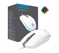 Mouse G203 Lightsync - Blanco