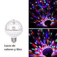 Foco Giratorio Led Discoteca Luces Sicodelicas Fiesta