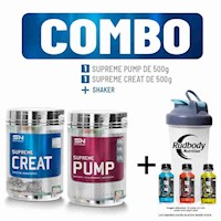 COMBO SUPREME - SUPREME PUMP 500 GR. BLUEBERRY + SUPREME CREAT 500 GR. + SHAKER