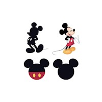 Silueta Decorativa Mickey