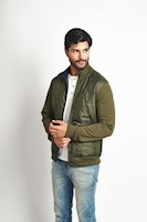 Casaca Interior Acolchada Hombre Stealth VERDE